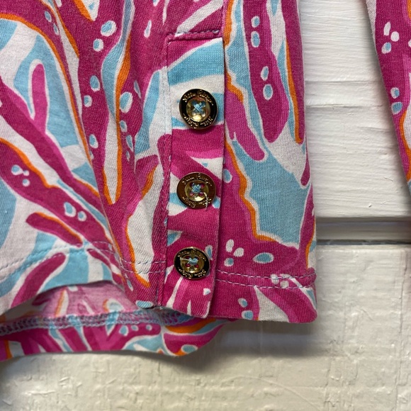 Lilly Pulitzer Nellie long sleeves breakwater escape top women’s size Small - Picture 5 of 11